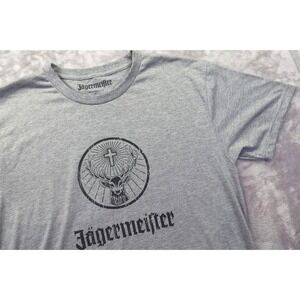 Jägermeister‎ T Shirt Mens Grey Short Sleeve Graphic Tee Size L